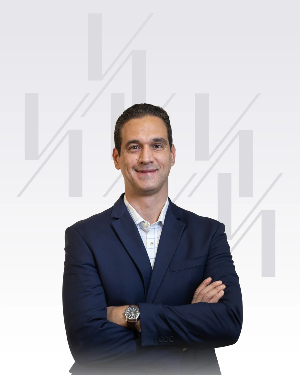 Retrato oficial do Dr. Caio D’Elia, médico ortopedista e traumatologista